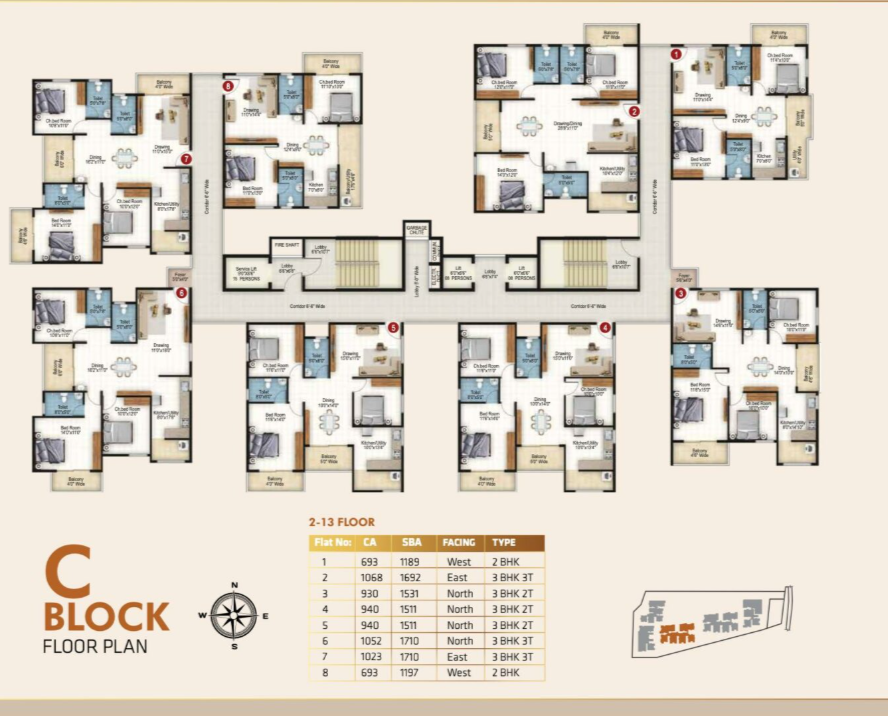 Block C - Generous living spaces and optimal floor plans for your dream home.