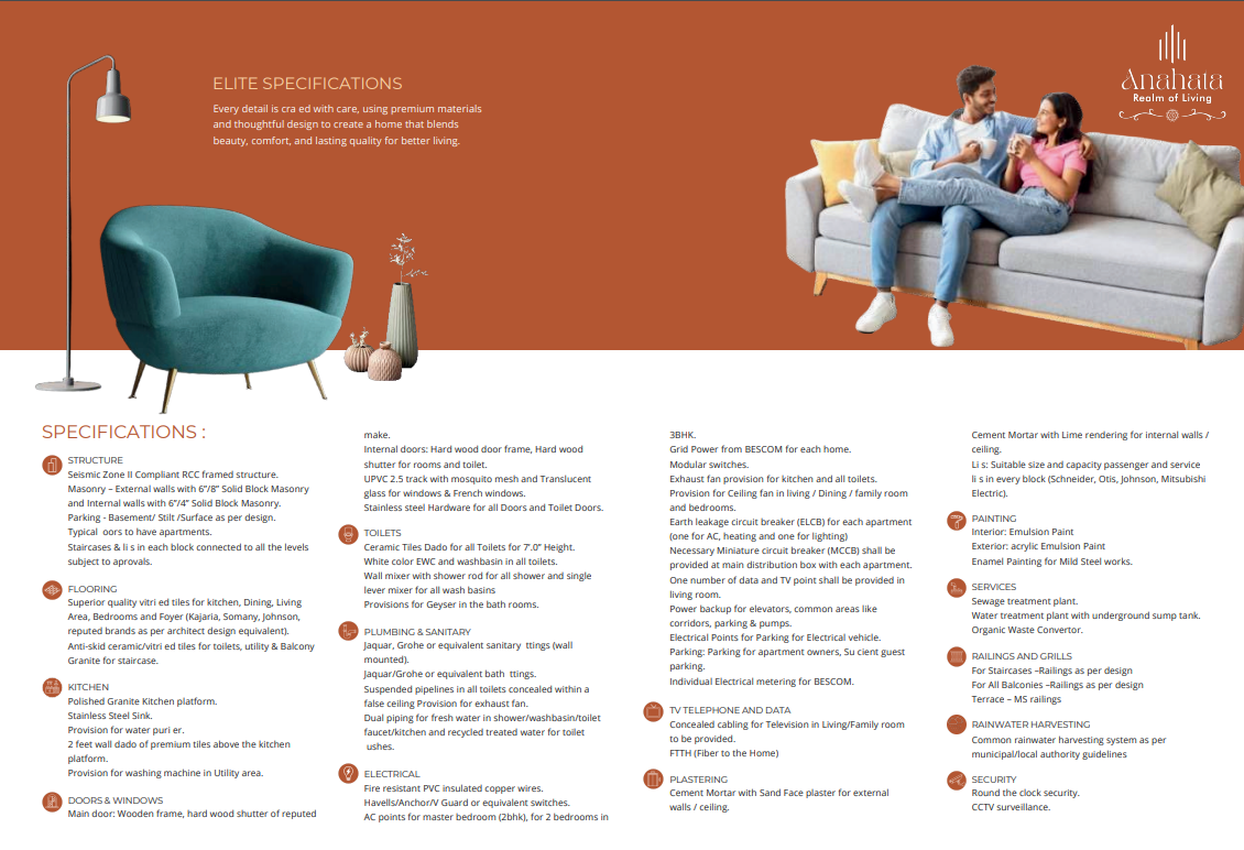 Elite specifications and premium finishes showcase